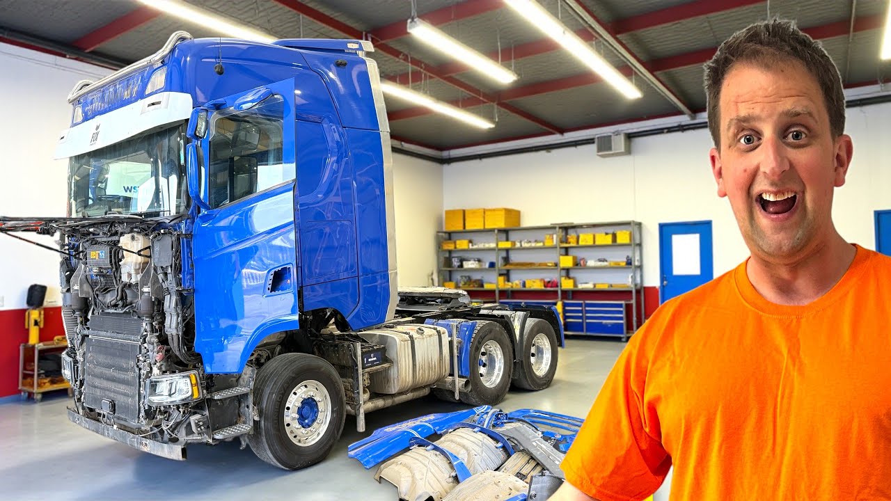 НАКОНЕЦ-ТО ПРИШЛО ВРЕМЯ НАЧАТЬ КРАШИТЬ МОЙ SCANIA V8! | #truckertim