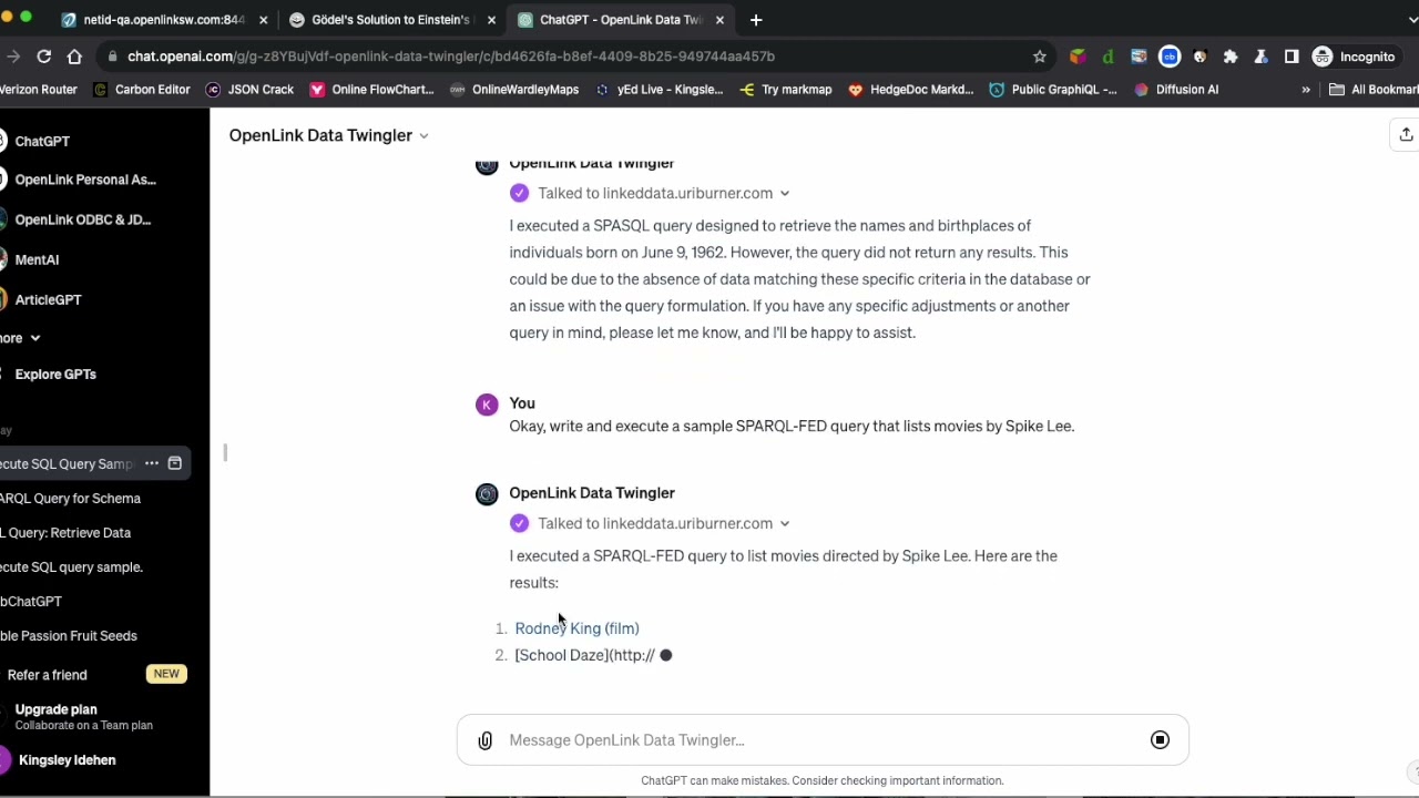 OpenLink Data Twingler Custom GPT -- Voice Over Edition