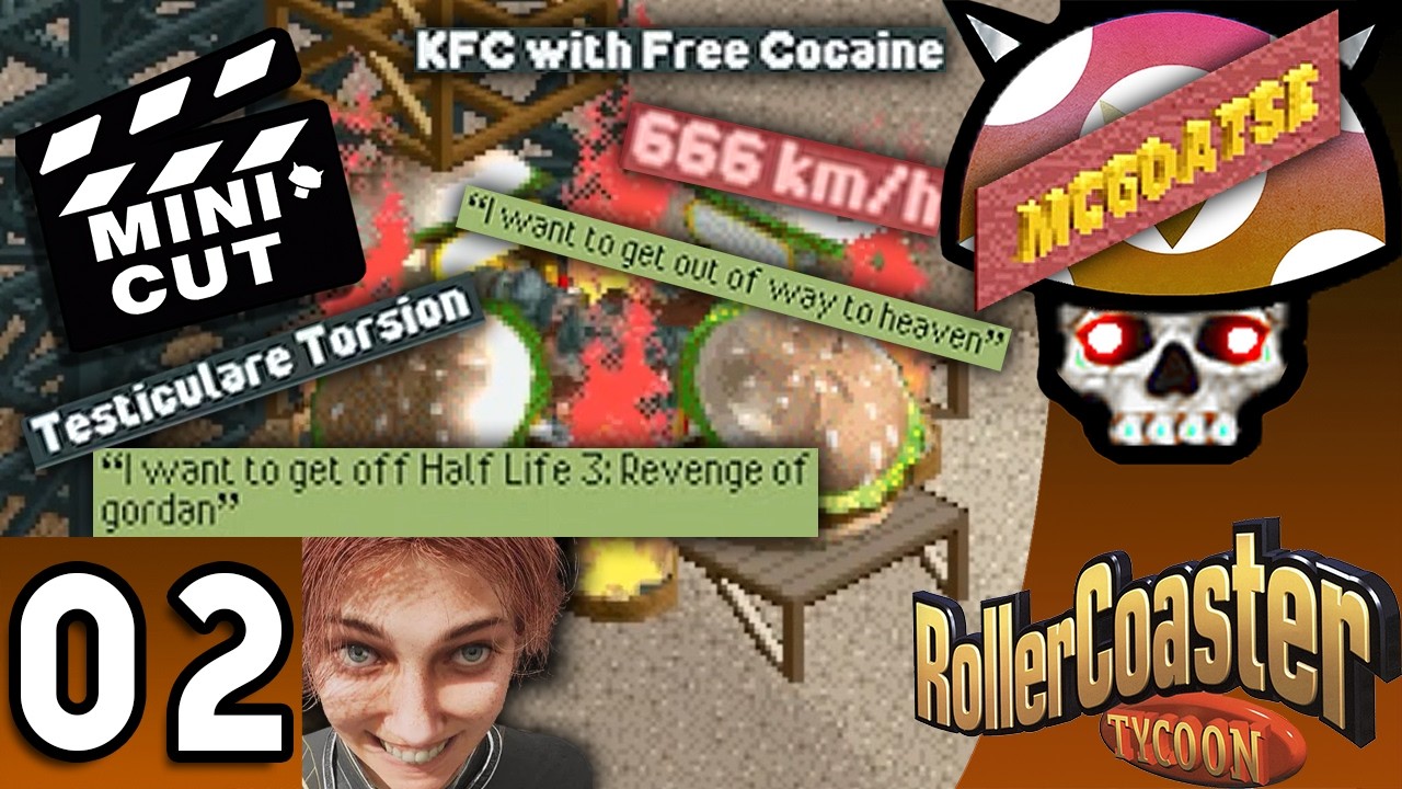 [Vinesauce] Joel - Rollercoaster Tycoon Multiplayer Highlights ( Openrct2 ) ( Part 2 )