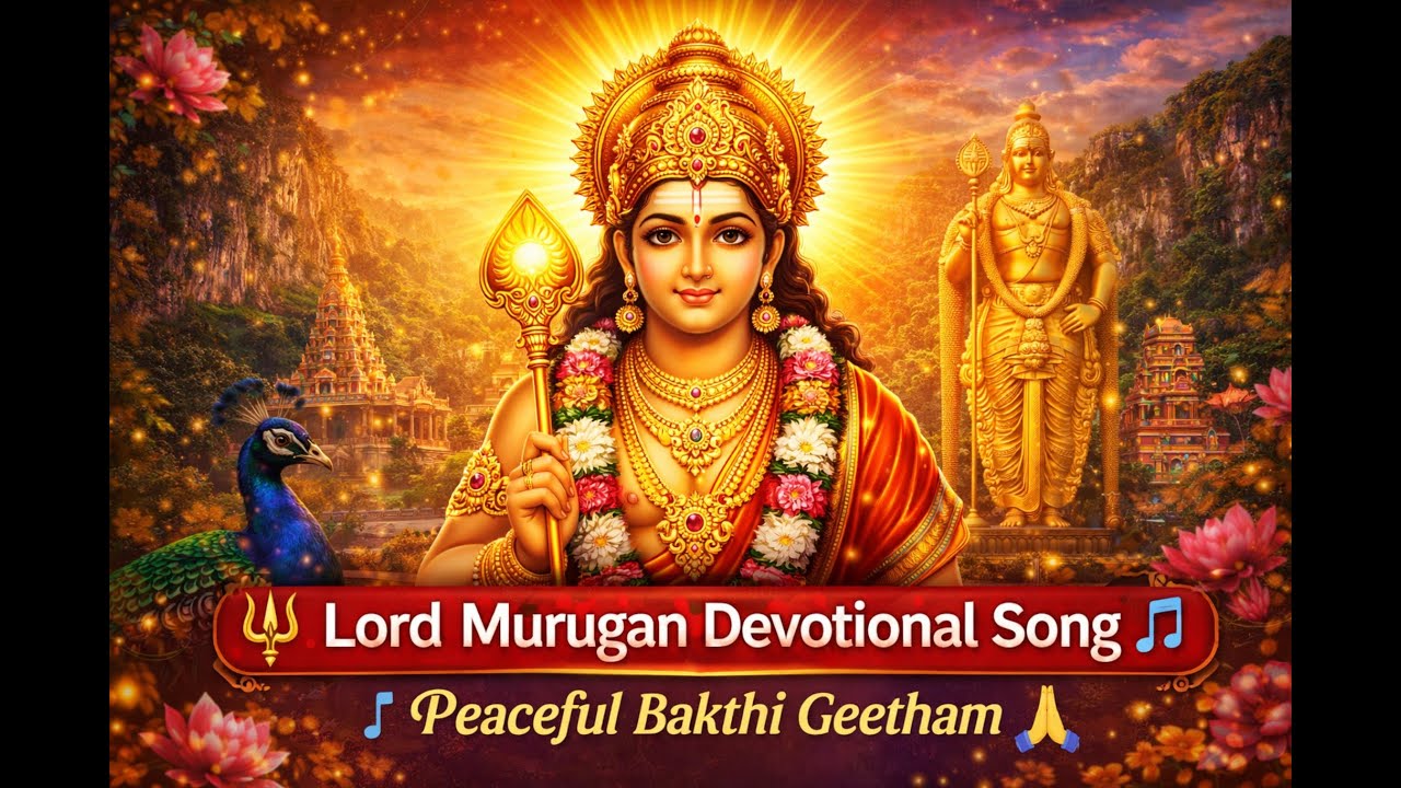 🔱 Lord Murugan Devotional Song 🎶 | Peaceful Bakthi Geetham 🙏#devotional #spirituality #murugan #