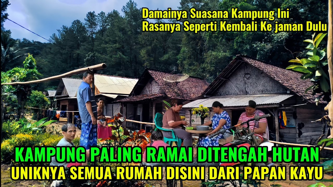 🔴VIRAL !! KAMPUNG PALING RAMAI DITENGAH HUTAN BANYUWANGI. SUASANANYA SEPERTI BERADA DI JAMAN DULU