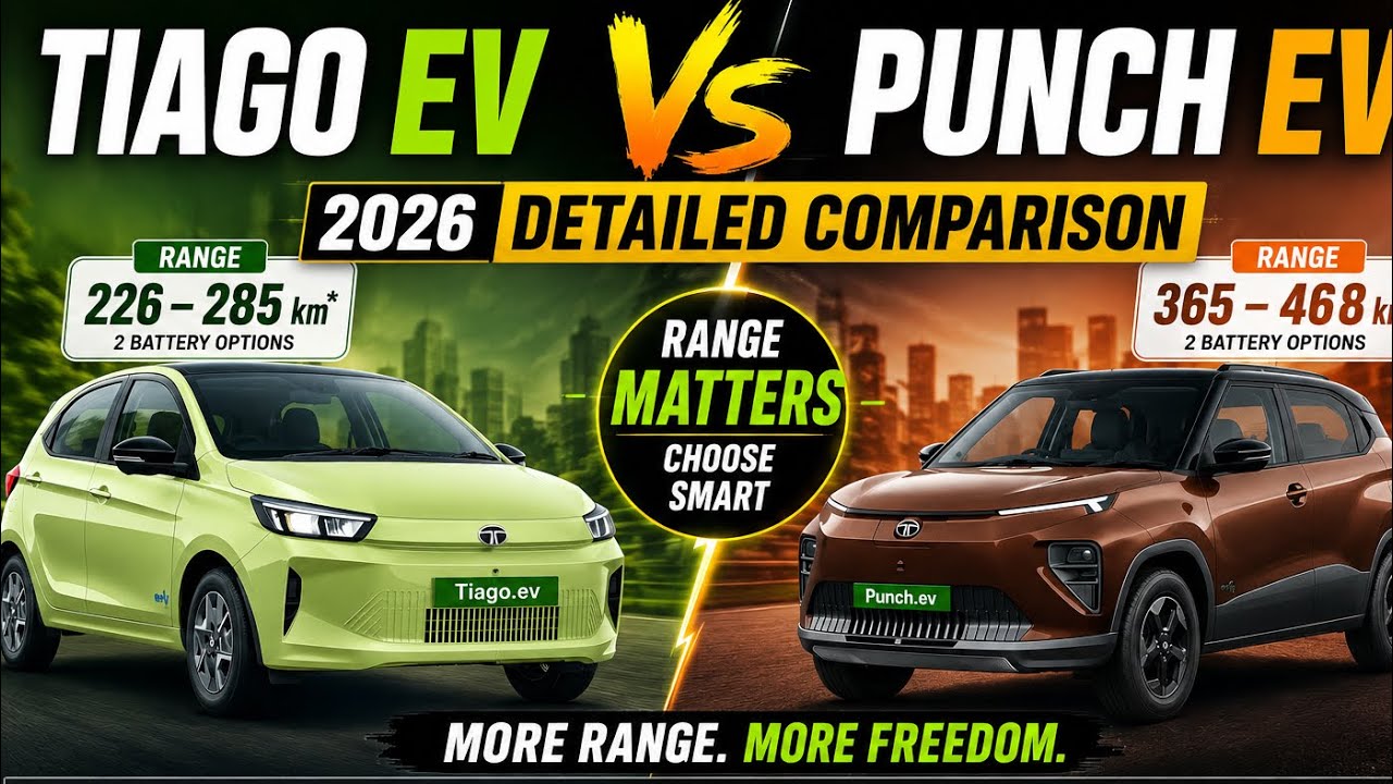 Tata Tiago EV VS Tata Punch EV Detailed Comparison
