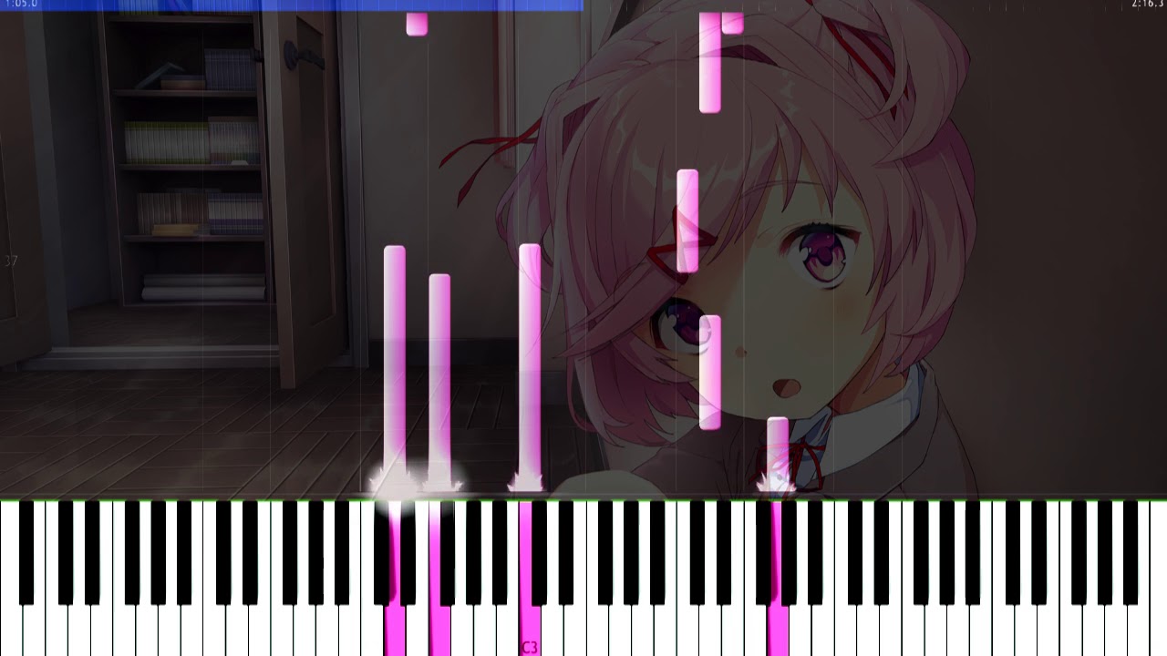 Doki Doki Literature Club! OST - My Feelings (Piano Tutorial) [Synthesia]