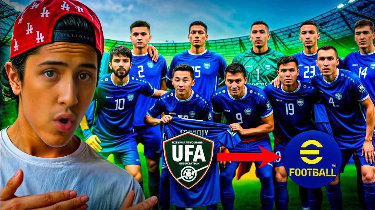 🇺🇿EFOOTBALLDA OʻZBEK FUTBOLCHILARIMIZ♥️🇺🇿 efootball 2024 Uzbek tilida