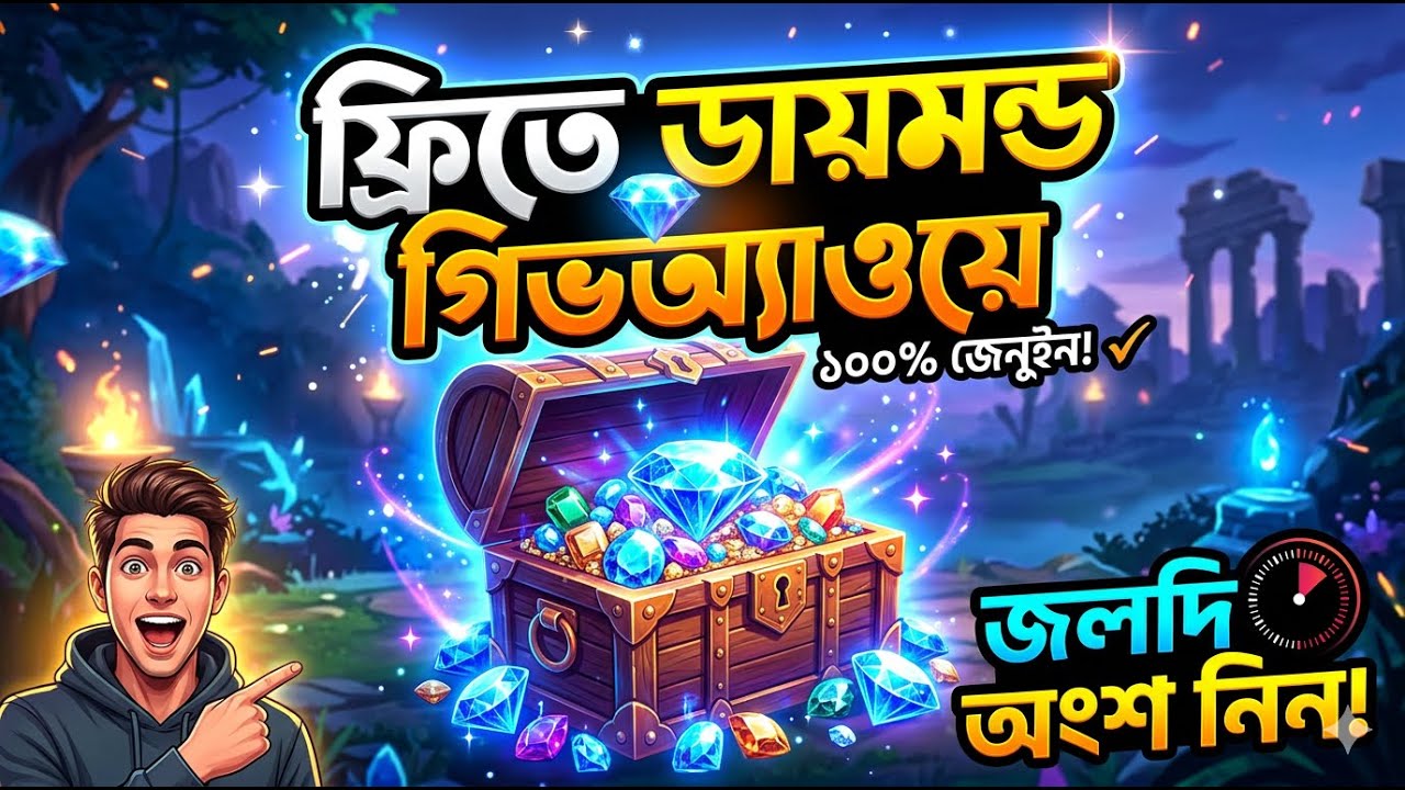 🔴 LIVE Free Fire Diamond Giveaway 💎 | Booyah + Custom Room Bangla
