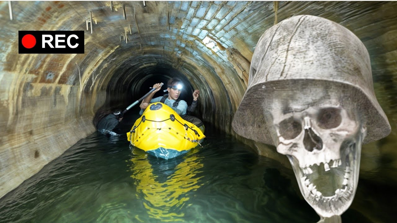 EN BATEAU SOUS SA MAISON : il reste des vestiges incroyables cachés sous ... [ URBEX  ]
