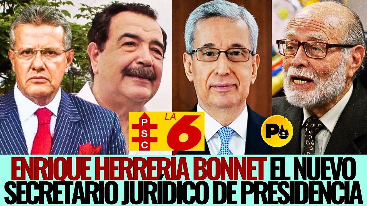 Dr. Augusto Tandazo (Enrique Herrer&iacute;a Bonnet el nuevo secretario jur&iacute;dico de Presidencia)