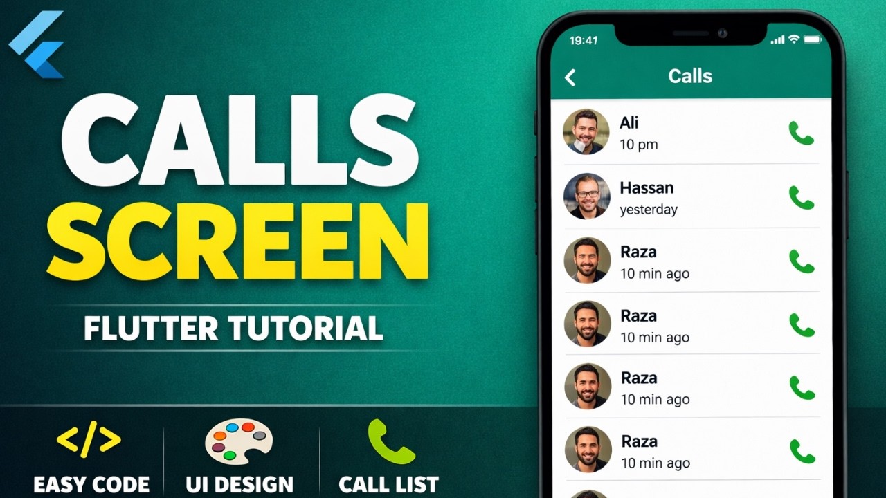 Flutter Call Screen UI | Create Simple Calling Screen in Flutter
