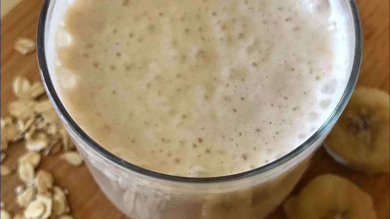 Muzlu Yulaflı Smoothie|Enerji Veren Tok Tutan Enfes İçecek🥤|Sağlıklı Içecek|Banana Oatmeal Smoothie