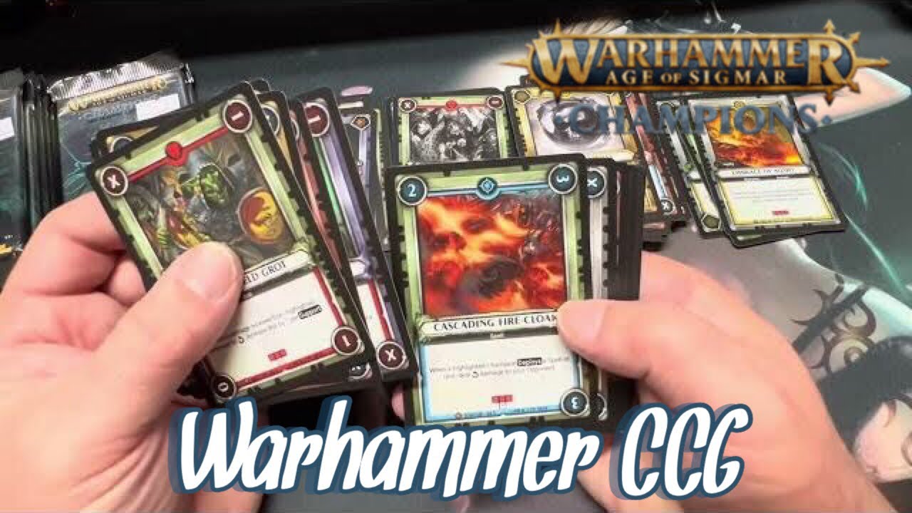 Warhammer Age of Sigmar: Champions Trading Card Game (2018) Onslaught Expansion !