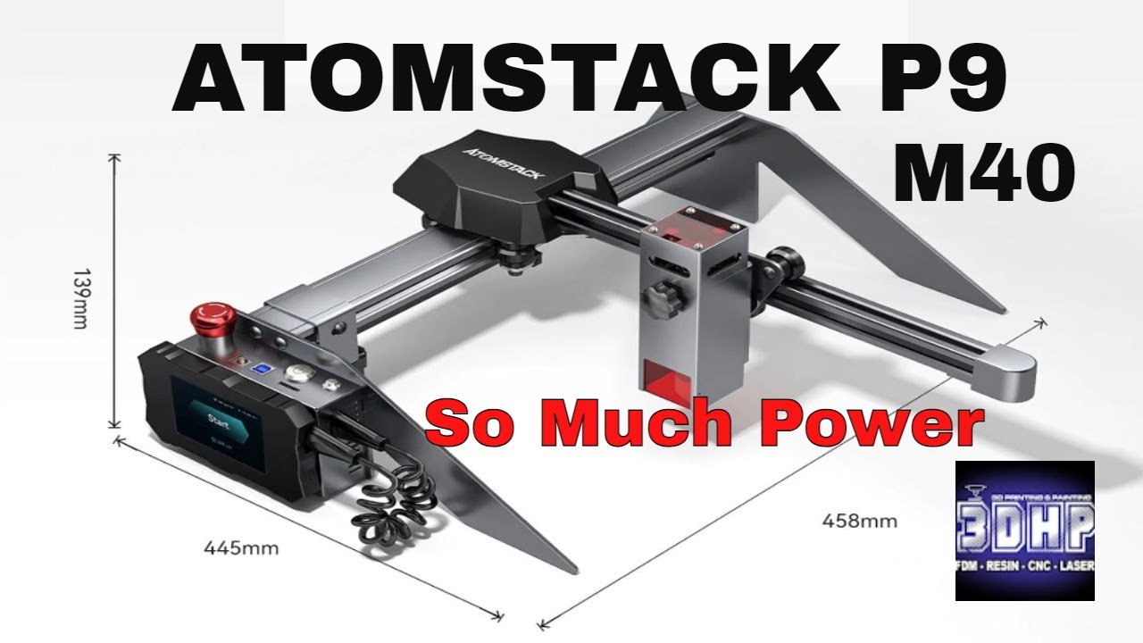 Powerful AtomStack P9 M40 Laser Engraver #3dhp