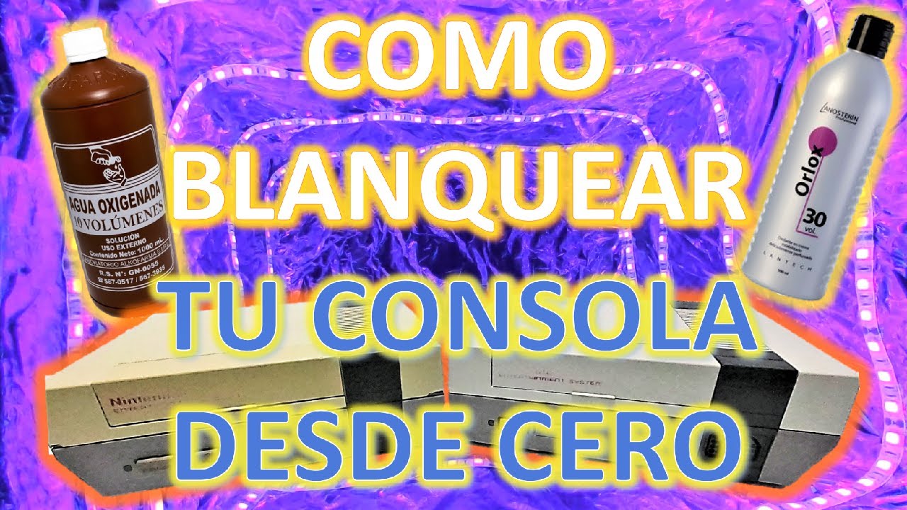 COMO BLANQUEAR TU CONSOLA AMARILLENTA l TUTORIAL DE RESTAURACION DE CONSOLAS