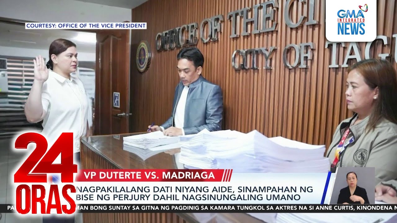 VP Duterte files perjury complaint vs alleged ex-security aide | 24 Oras
