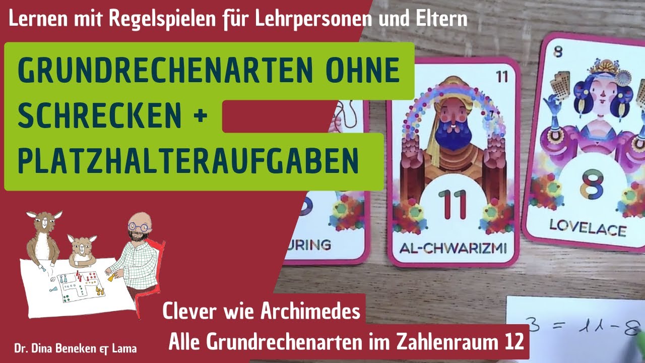 🦙 Spielend lernen mit Clever wie Archimedes: Grundrechenarten + Platzhalteraufgaben