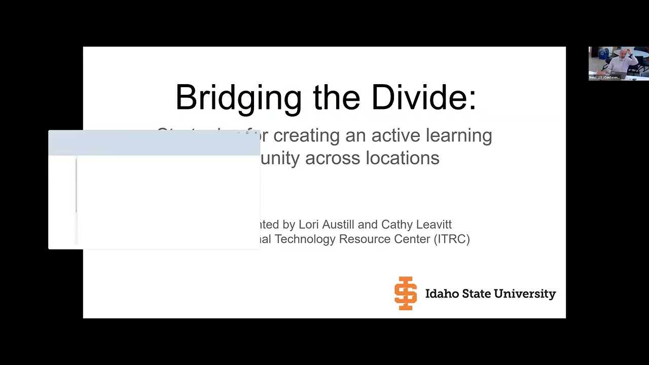 Bridging the Divide: Strategies for creating an active learning community across locations