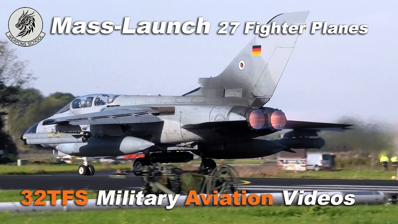 [4K] Mass Launch 27 fighter aircraft | WIC2021 Leeuwarden on base