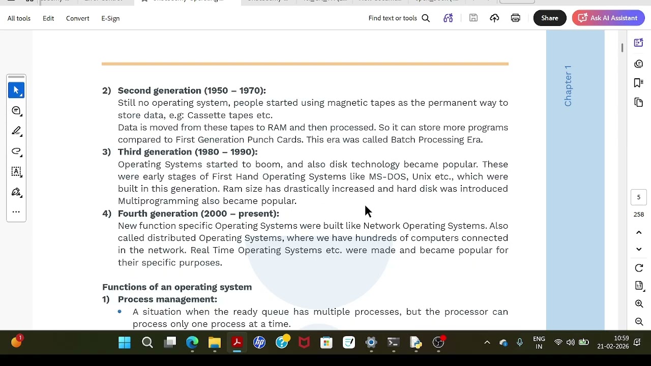 Part-1 operating system Revision