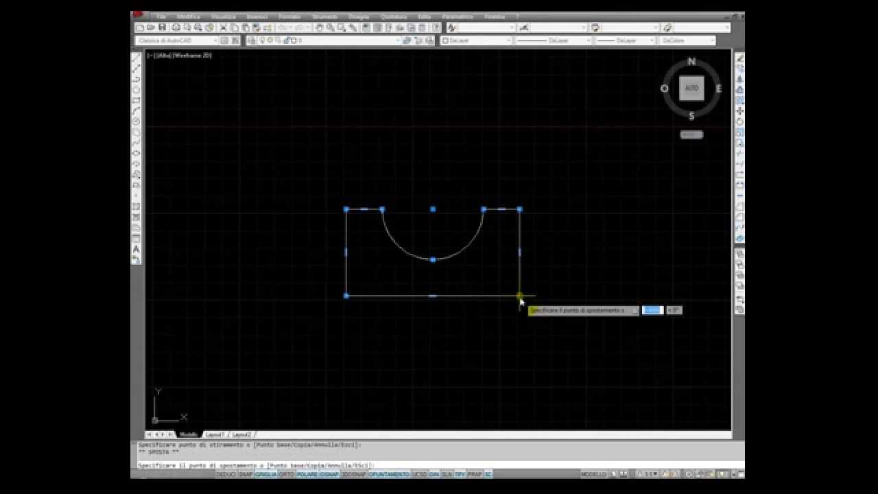 GRIP - La Modifica con i Punti Notevoli - AutoCAD
