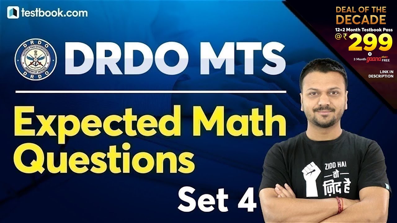 DRDO MTS 2020 | Expected Math Questions for DRDO Ceptam MTS | Part 4 | Quantitative Aptitude