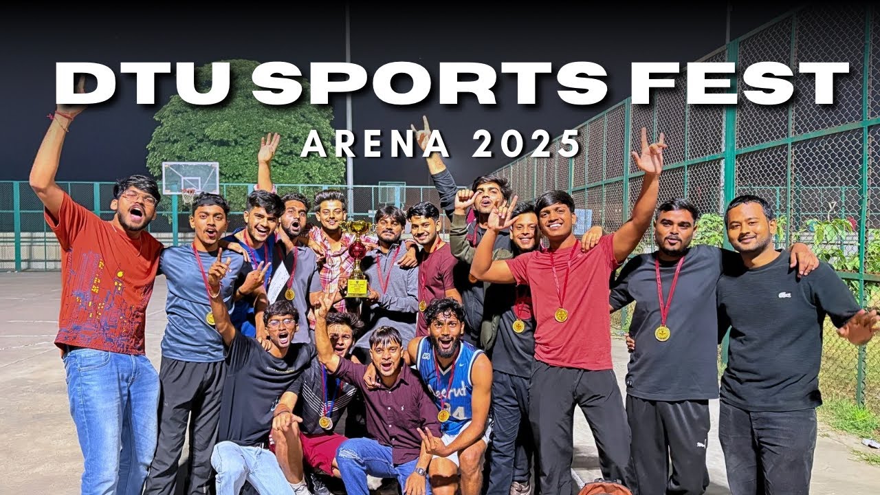 DTU Sports Fest | Arena 2025 | DSM Won the Gold 🤩🥳 #dtu #sports #mba #mbalife #collegelife #delhi 