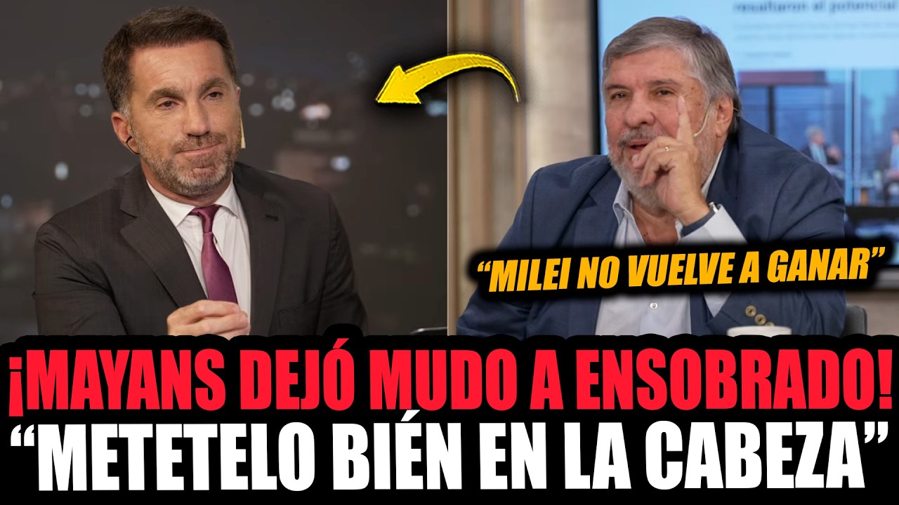 ¡JOSÉ MAYANS DEJÓ MUDO A ENSOBRADO LIBERTARIO QUE DEFENDÍA AL GOBIERNO!