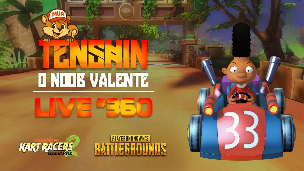 Live do Esquilo Esperto #360 | Jogando Nickelodeon Kart Racers 2 + PUBG com a galera!