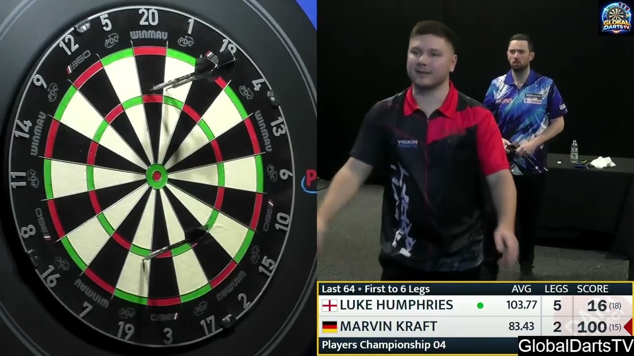 Luke Humphries vs Marvin Kraft Players Championship 4 1/32