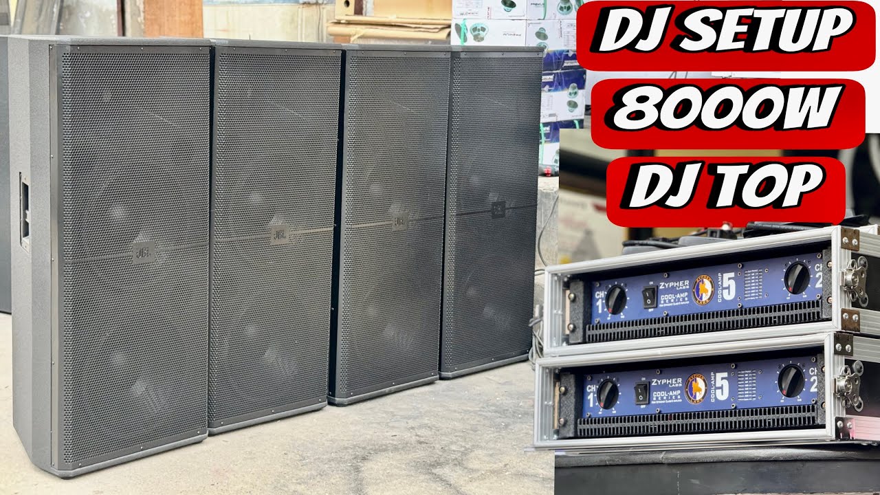 8000w का DJ Top वाला DJ Setup|2 Dj Amplifier or DJ Mixer