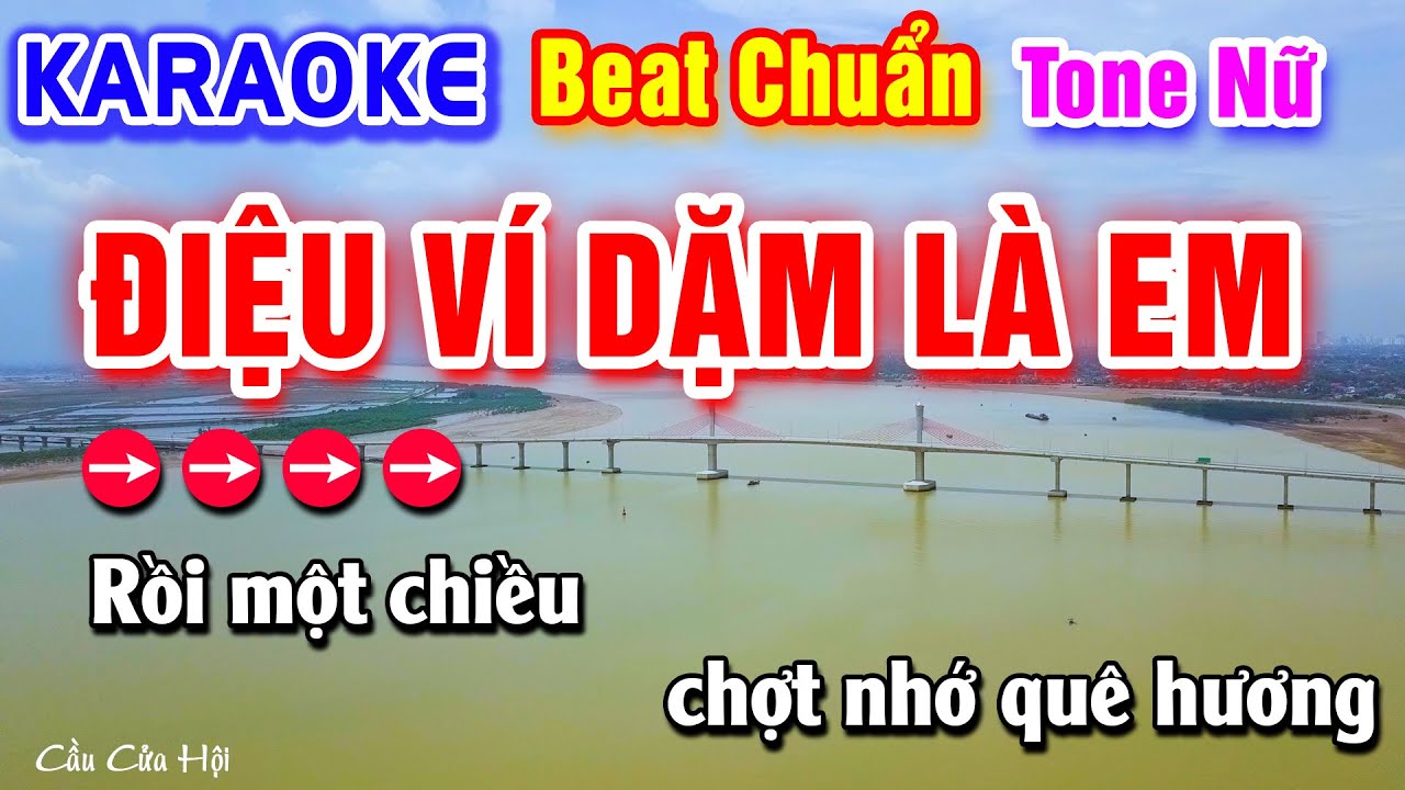 Điệu Ví Dặm Là Em Karaoke Beat Chuẩn Tone Nữ│Hà My Karaoke