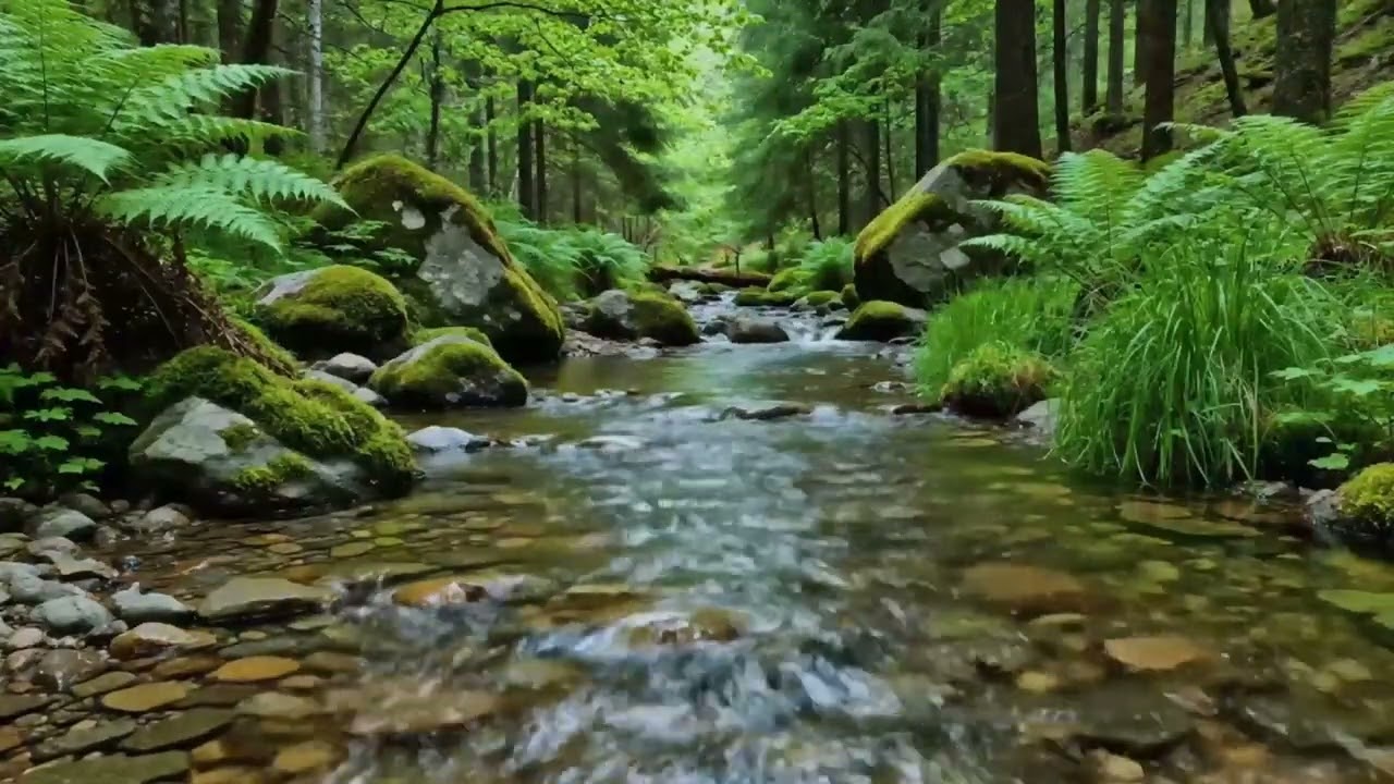 FOREST RIVER SOUNDS, BEAUTIFUL BIRDSONG 🌿RELAXING NATURE SOUNDS