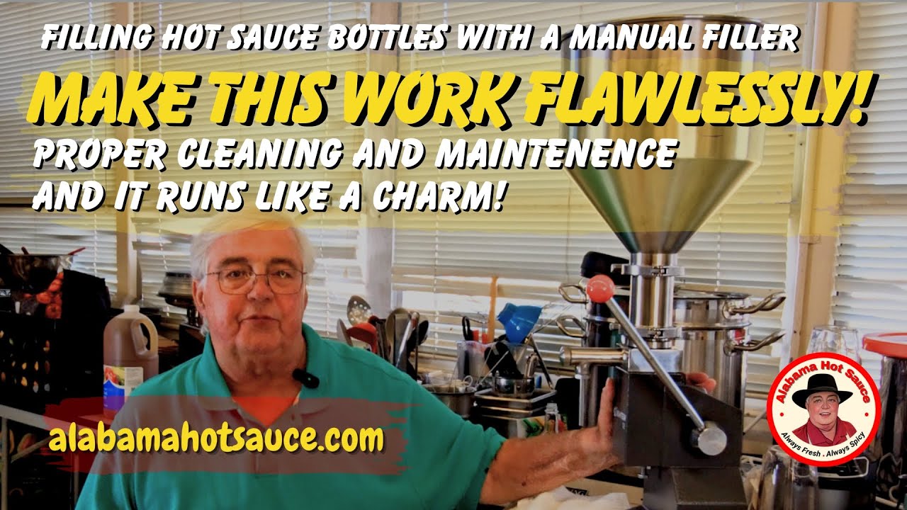 How To Clean Your A03 Hot Sauce Filling Machine - And Fix Any Filling Issues! #alabamahotsauce