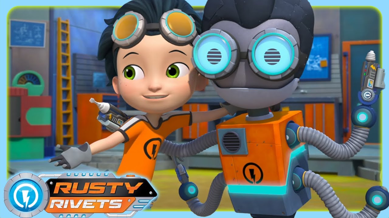 Robo Twins?! | Rusty Rivets | Cartoons for Kids