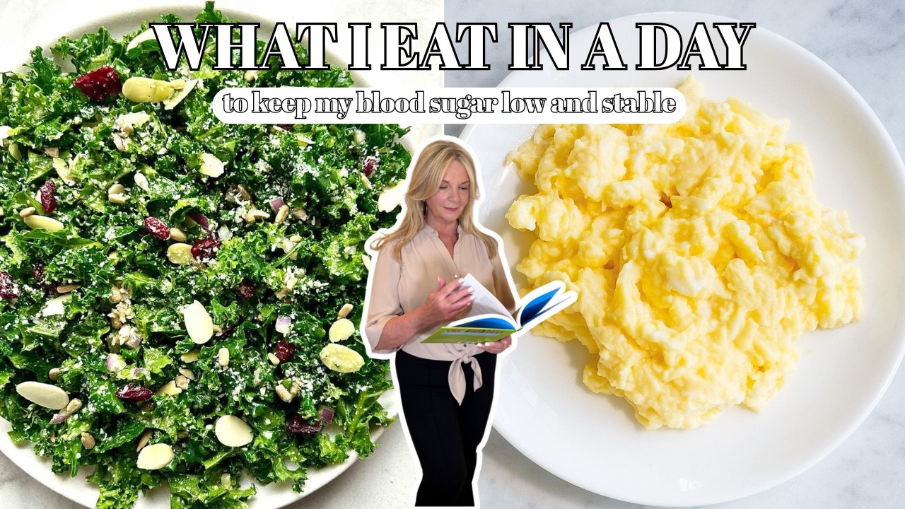 WHAT I EAT IN A DAY | KEEPING MY BLOOD SUGAR LOW AND STABLE 🥗📉