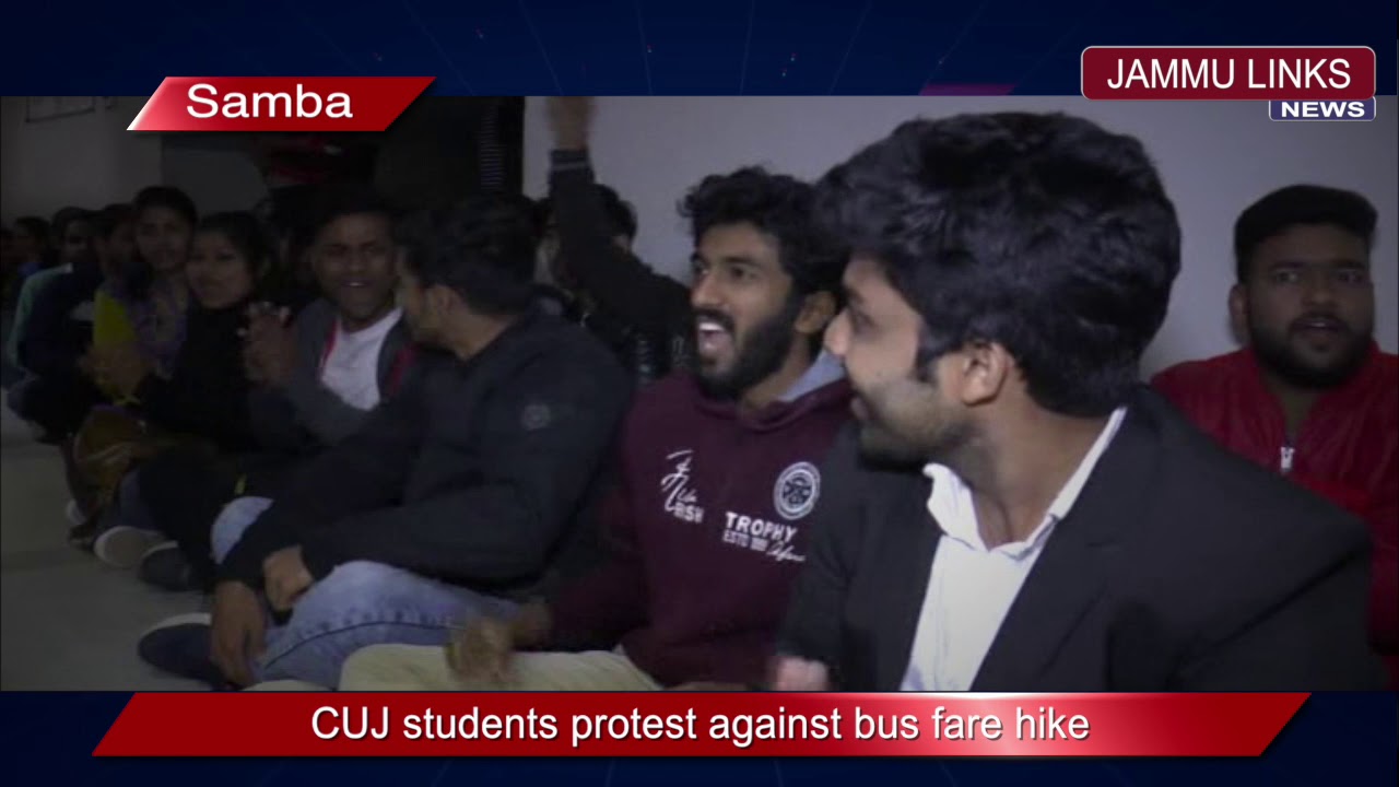 CUJ students protest against bus fare hike