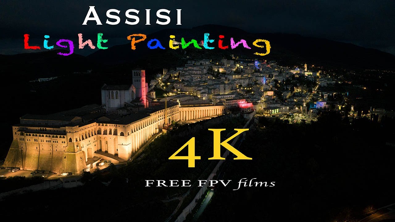 ASSISI LIGHT PAINTING - only image - FREE FPV FILMS