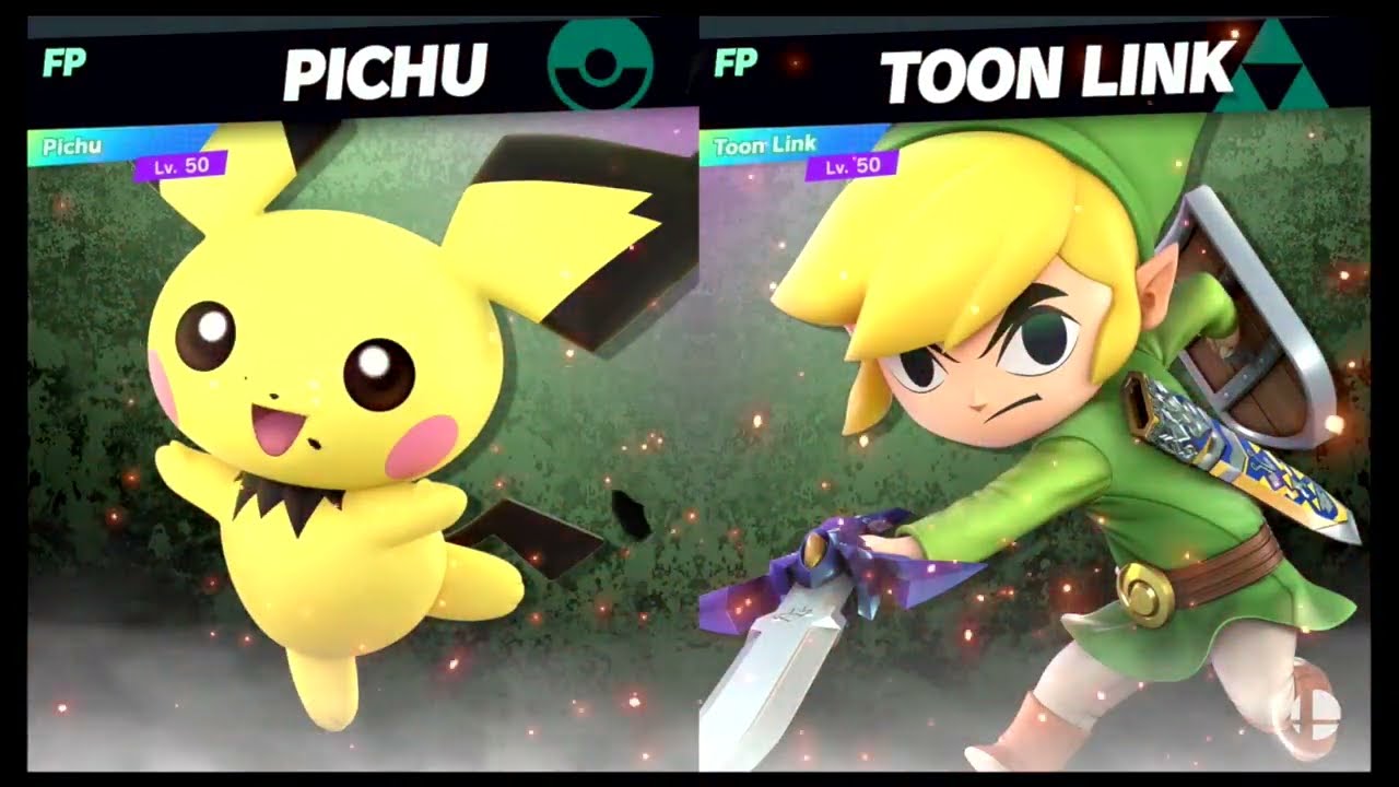 Super Smash Bros Ultimate Amiibo Fights – Pichu vs the World #41 Pichu vs Toon Link
