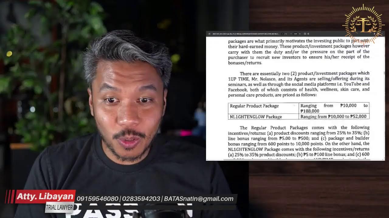 TULOY AND IYAKAN GHARAWI AT NICO DAVID- LIES AND DECEPTION