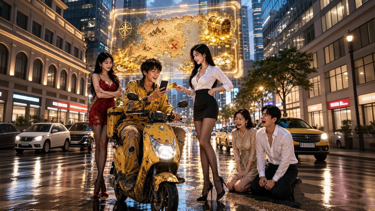 Humiliated by GF,Systems Awakens&mdash;Delivery Guy's GPS Turns Into Treasure Map: Each order = $5M!