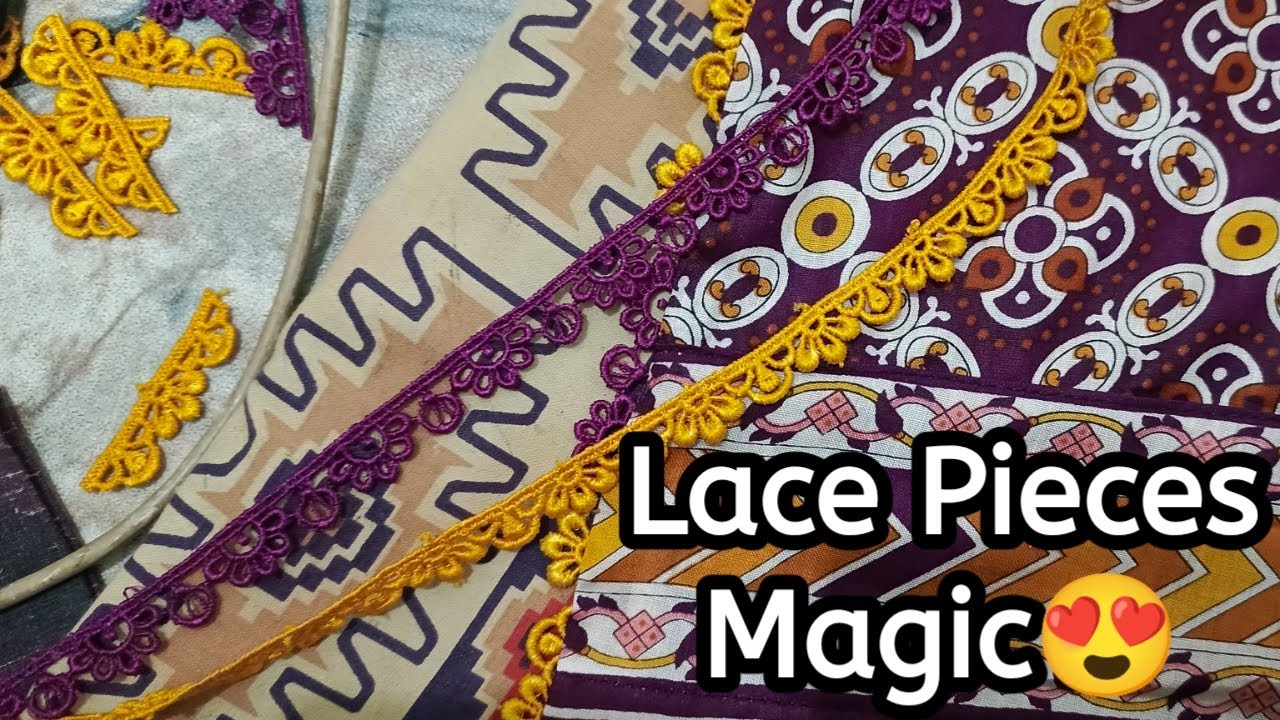 Chalk / Daman Lace Piece Cutting Design | Latest Pakistani & Indian Dress Design