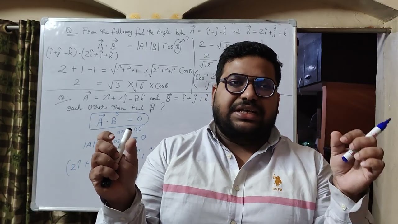   Vectors L -4 ( Questions based on Dot product )