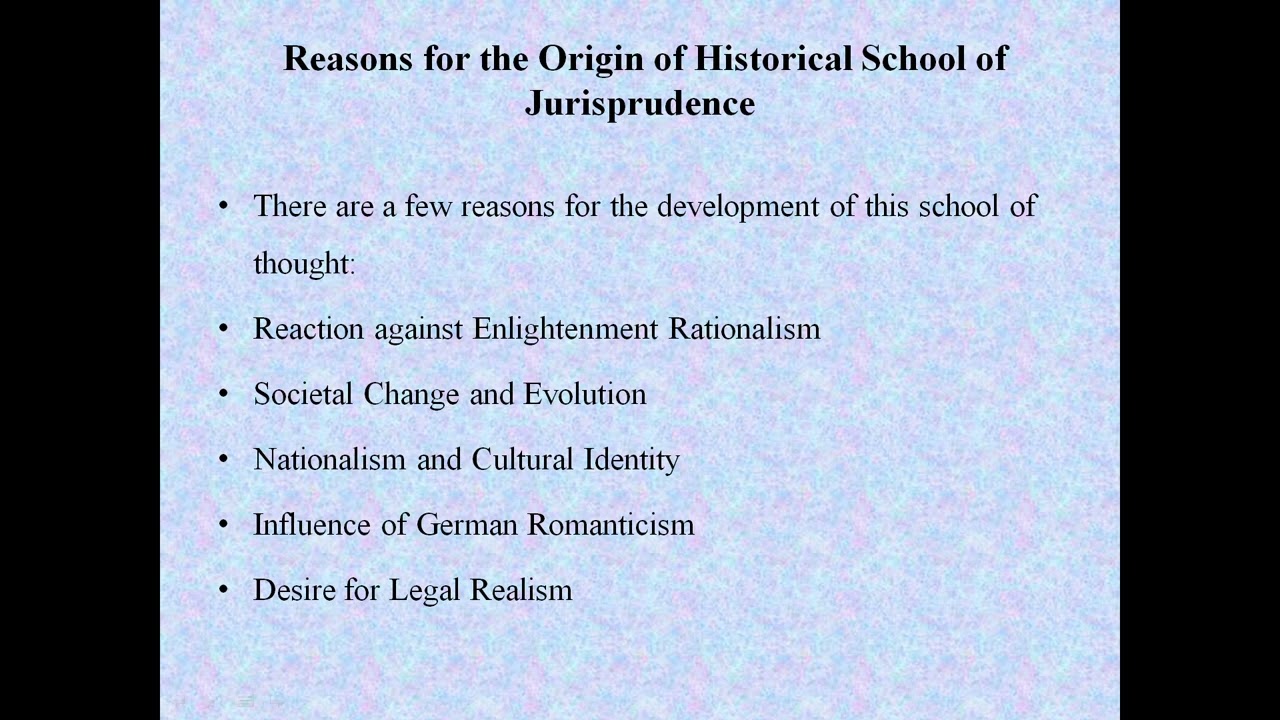 Historical School of Jurisprudence