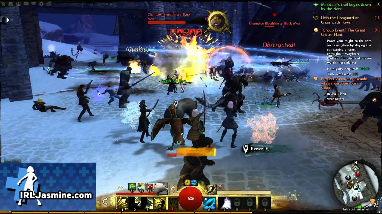 GW2 Beta Weekend Finale Event! Ranger gameplay!