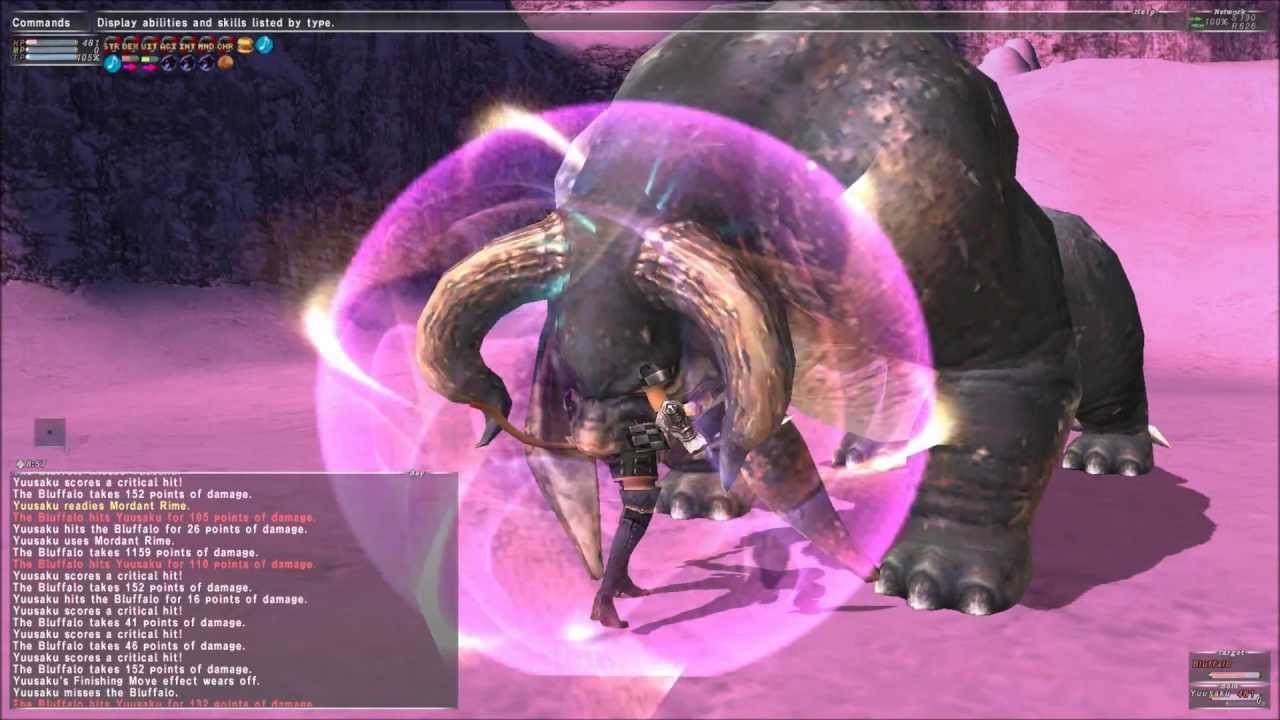 FFXI - Battle Bard (BRD) - Solo Darkness Skillchain (Mordant Rime &rarr; Evisceration)