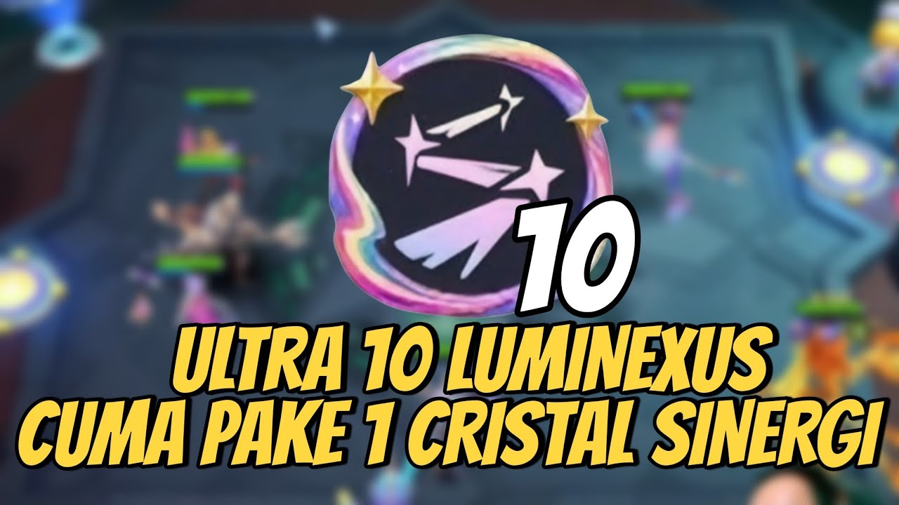 CARA BUAT ULTRA SINERGI 10 LUMINEXUS CUMA PAKE 1 BIJI CRISTAL SINERGI