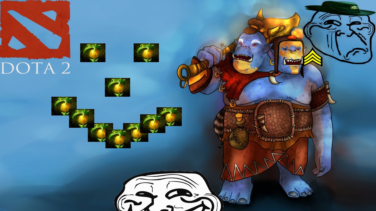 OGRE IS TRYING TO TROLL US (Dota 2 Trolling)