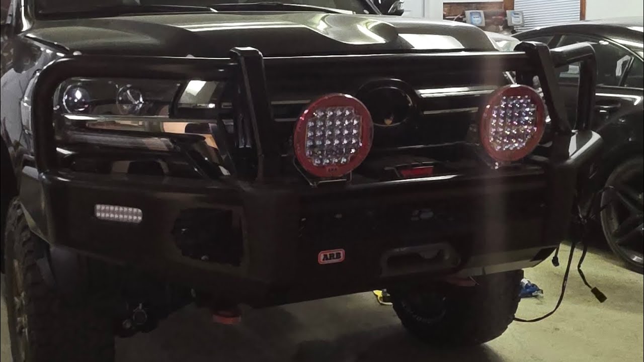 Installing the Landcruiser 200 Series ARB Summit Bumper. 