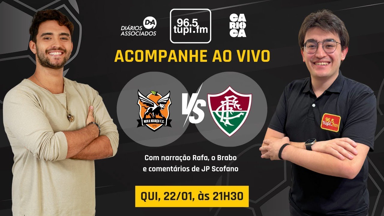 AO VIVO: NOVA IGUAÇU X FLUMINENSE | CAMPEONATO CARIOCA | 3ª RODADA | TAÇA GUANABARA