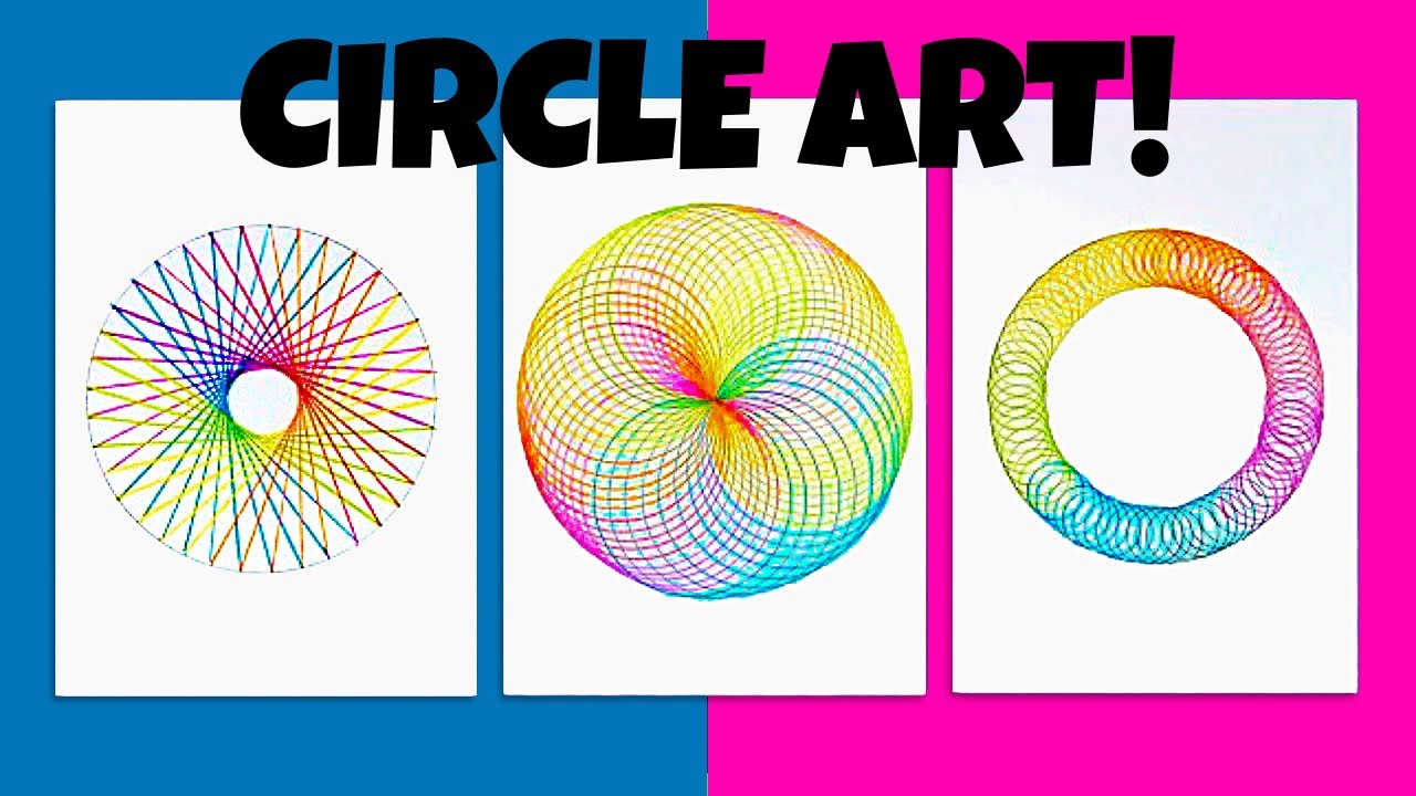 You will be amazed at how easy these are to make! 3 circle art activities that look stunning!