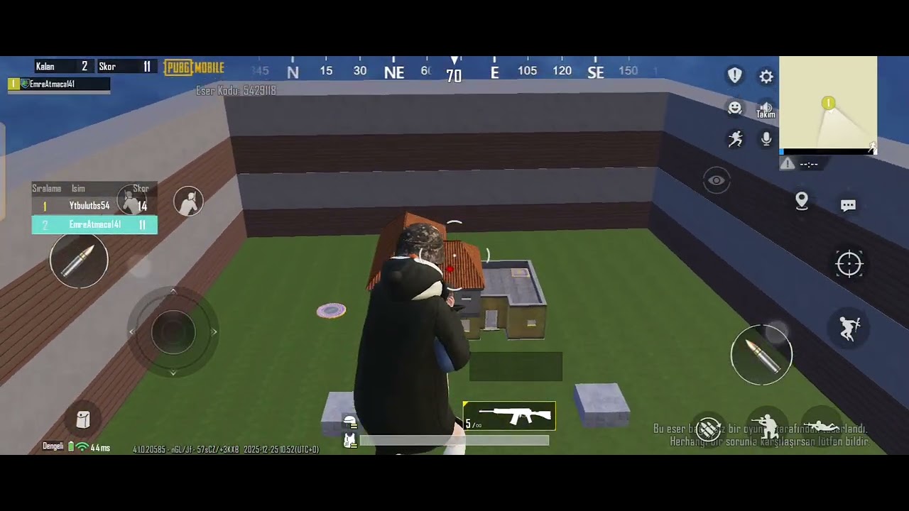 ID seni yolayanlardan aramızdan 2 kişi secerek arkadaşımla vs atıyoruz 2v2