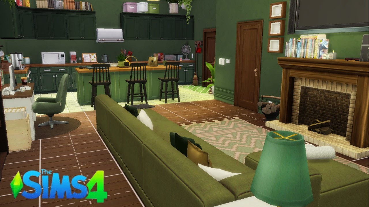 WRITERS APARTMENT - Relaxing Speed Build - The Sims 4